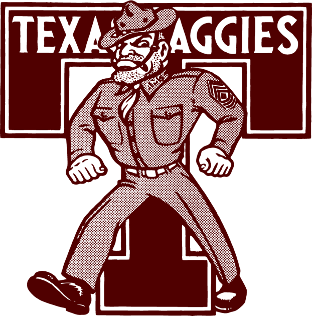 Texas A&M Aggies 1972-1980 Primary Logo iron on transfers for T-shirts